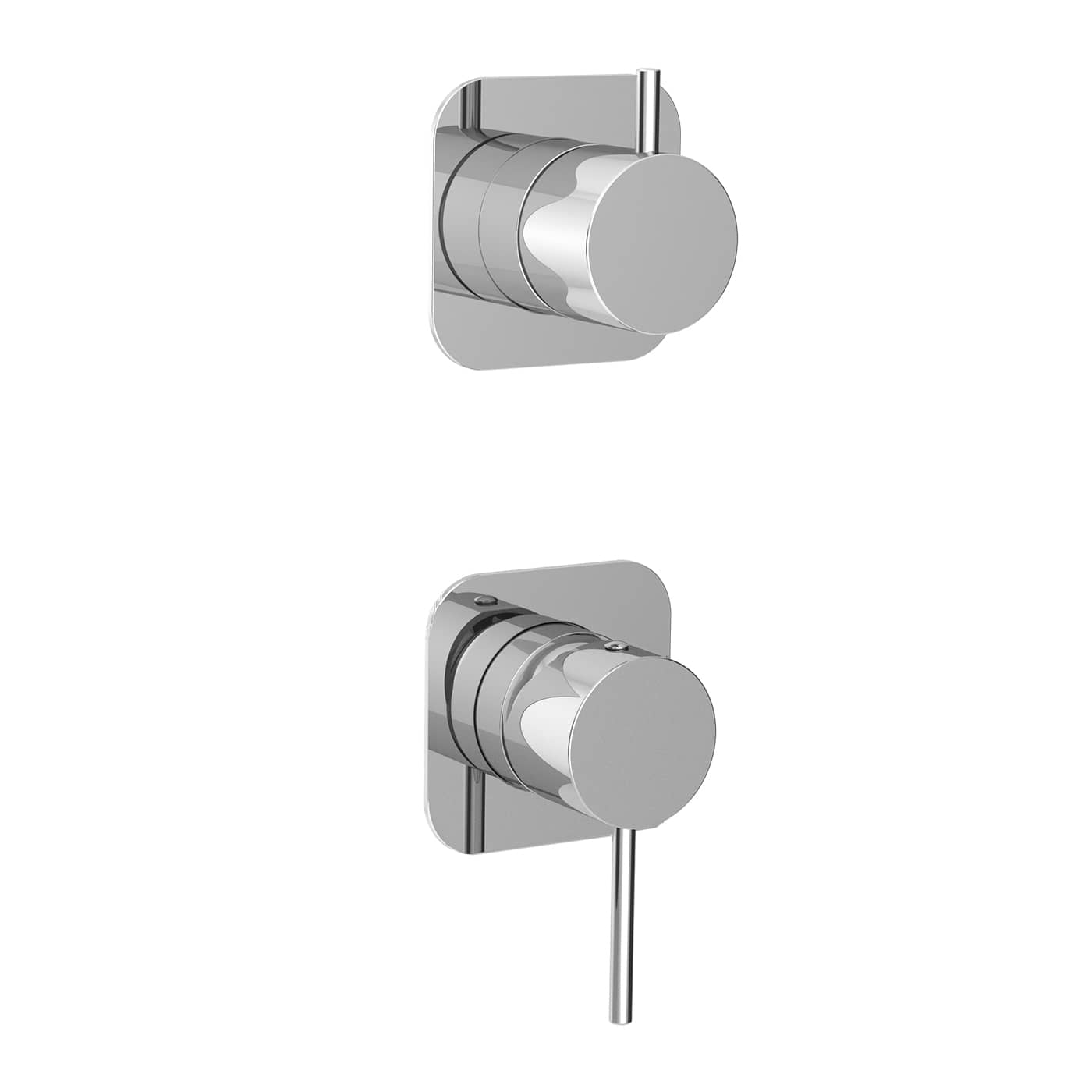 MIED222RO - Parti esterne per monocomando incasso doccia/vasca con deviatore a 2 vie