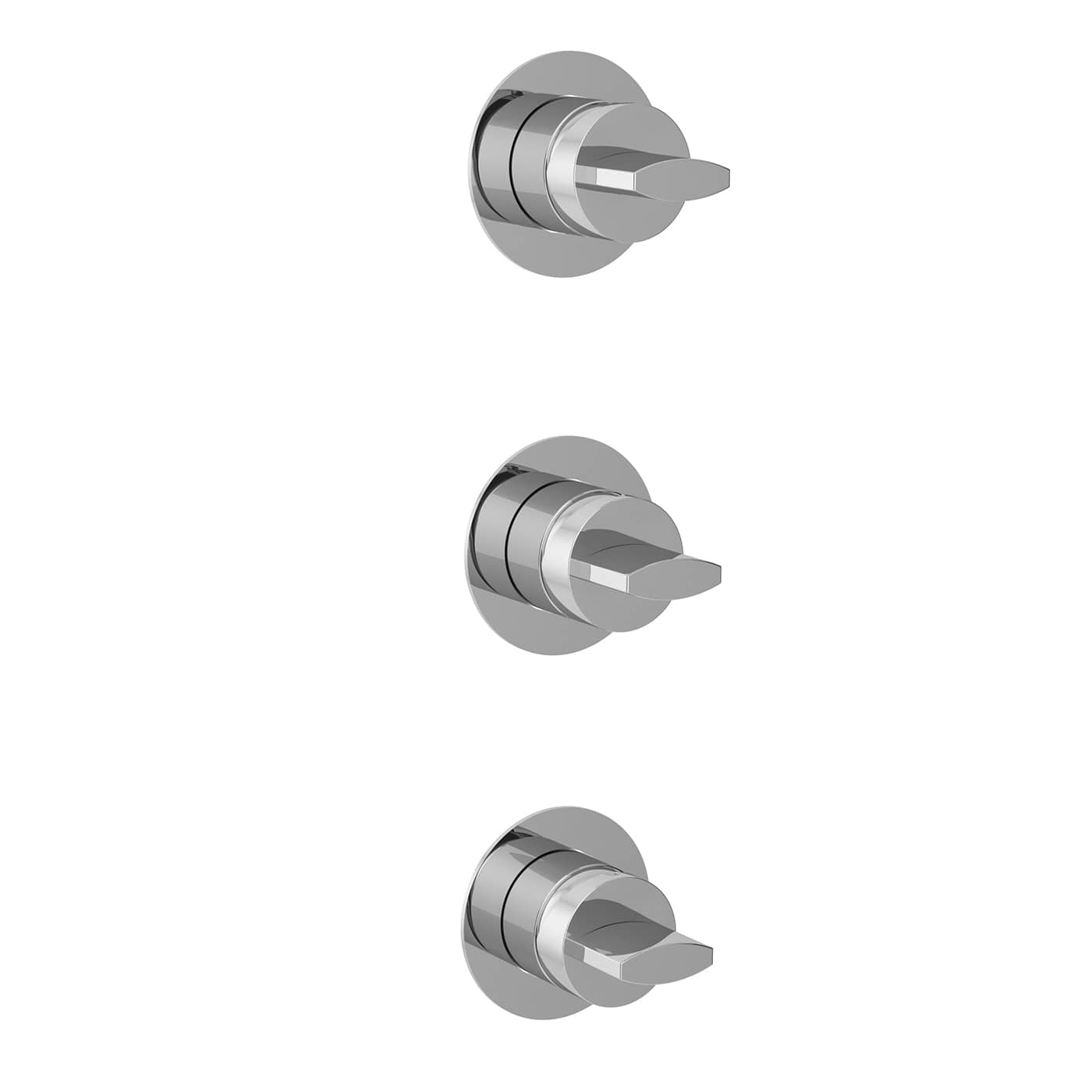 ZNED124RO - Parti esterne per monocomando incasso doccia/vasca con deviatore a 4 vie